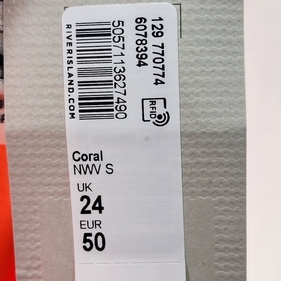 River Island Women's Plus Size Coral Cigarette Trouser - US 20 - Picture 7 of 7